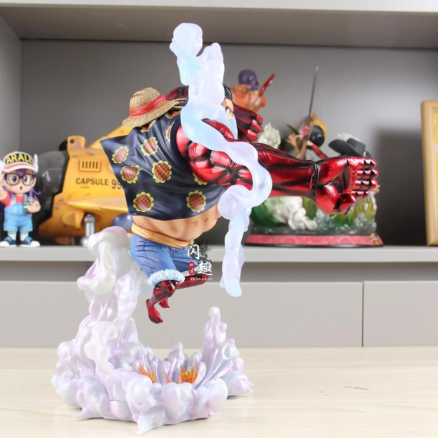One Piece Monkey D Luffy Gear 4 Onigashima GK Statue Anime Action Figure Collectible Model Desktop Ornament For Anime Fans - view 4