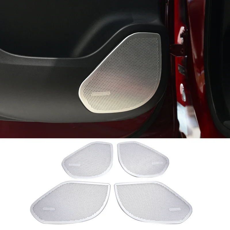 

For Jaguar F-Pace F pace 2016 Car Door Audio Speaker Cover Decoration Loudspeaker Frame Interior Modified Speaker Accessories