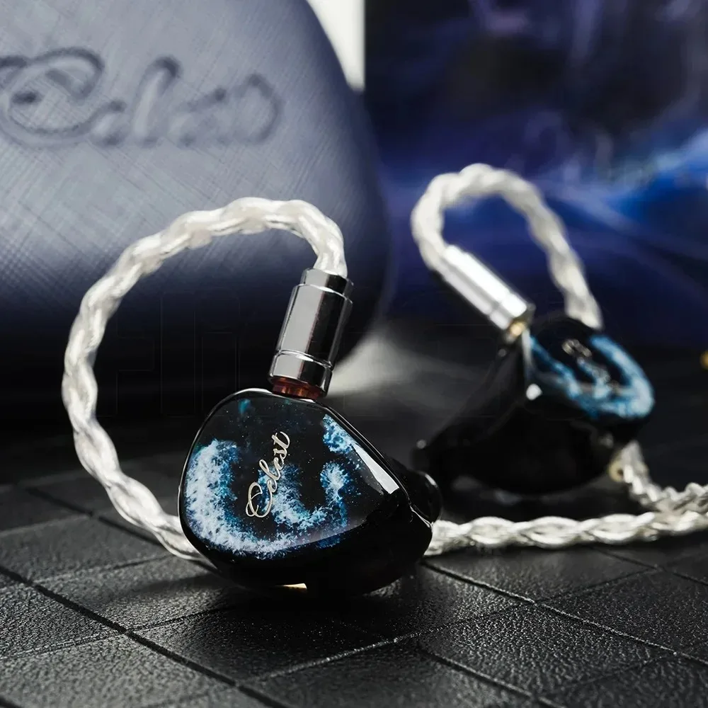 Kinera Celest Relentless 1DD+6BA In-Ear Earphones Hybrid Monitor IEM Wired Hybrid Headphone 3.5mm 4.4mm Interchangeable Plugs