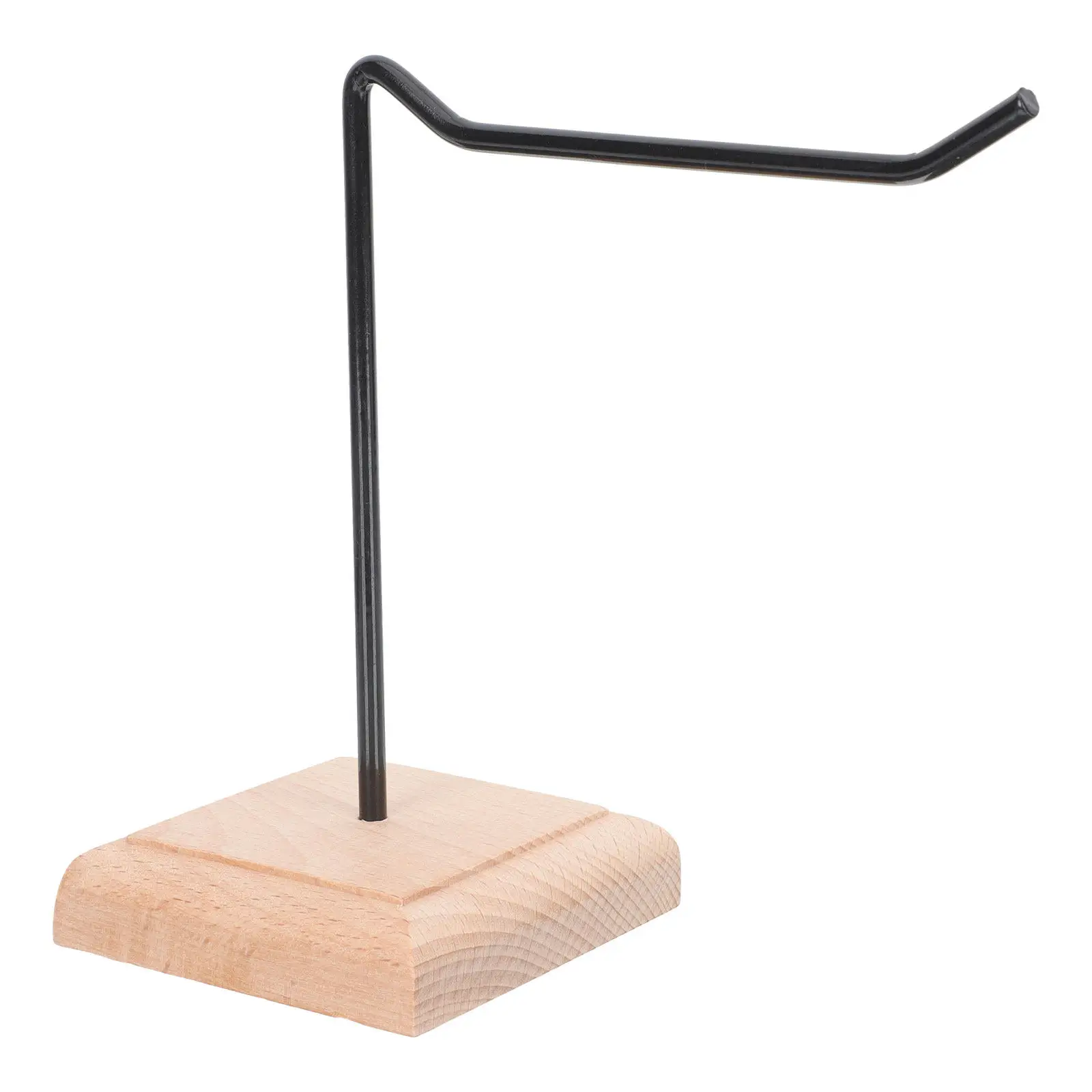 

Wooden Base Iron Earrings Display Rack Minimalist Jewelry Stand Desktop Storage Holder Household Necklace Bracelet Organizer