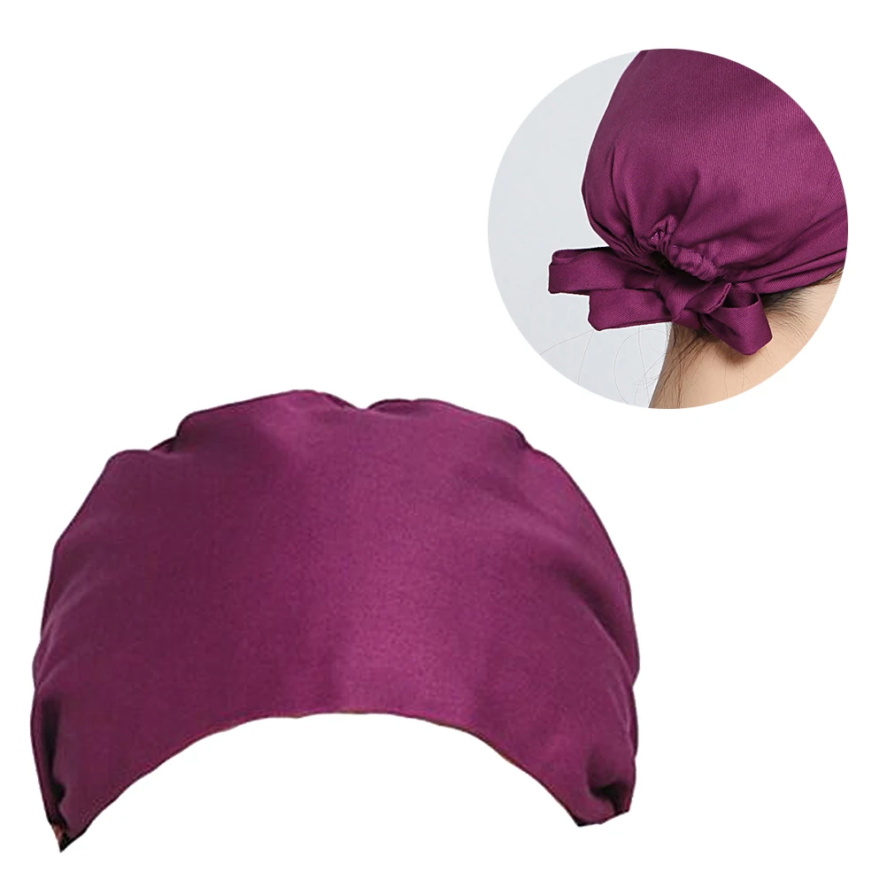 

Pure Cotton Work Cap Printed Hat Comfortable Sweat Absorbent Easy Hair Dustproof Sanitary Beauty Spa Cleaning