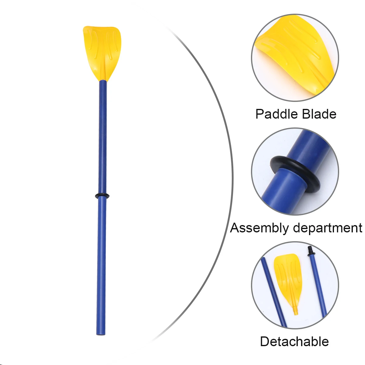 

Plastic Paddle for Kayak Canoe Detachable Lightweight Portable Boat Oars Paddles Inflatable Boats Adjustable Length Water