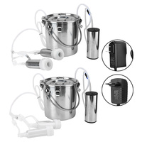 5L Household Electric Goat Cow Milking Machine With Direct Suction Pump Electric Milking Machine Direct Suction Pump Milking Kit