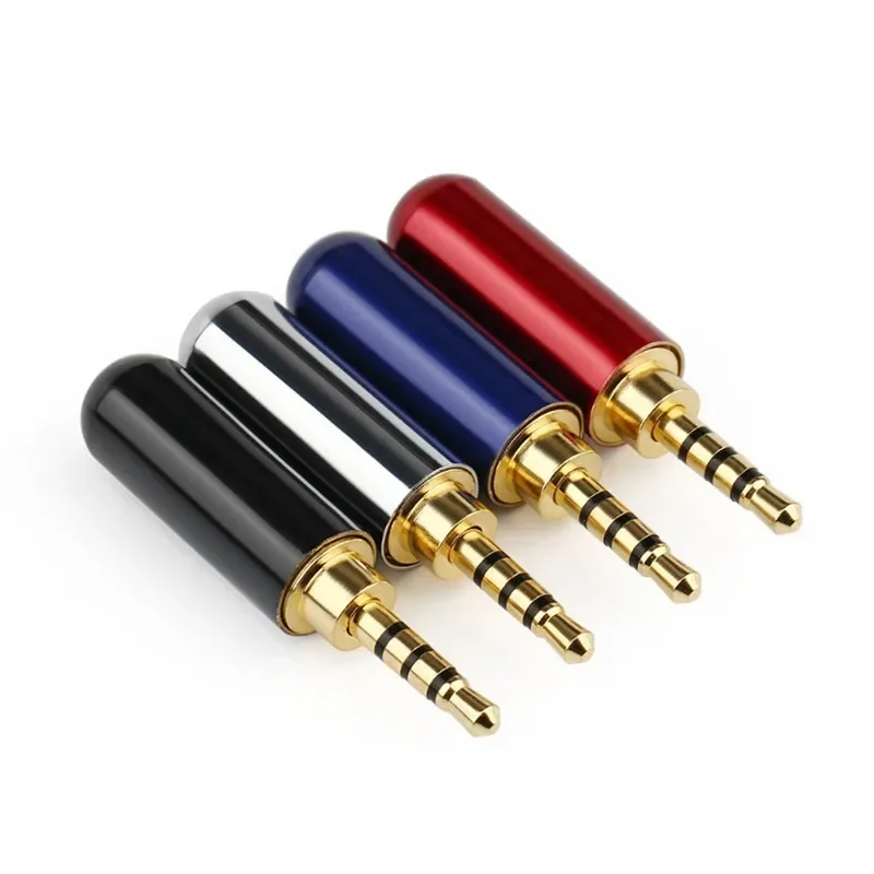 Audio Jack 2.5mm Headphone Plug 4 Poles Speaker Terminal 2.5 Connector Soldering 4.2mm Earphone Cable Consumer Electronics