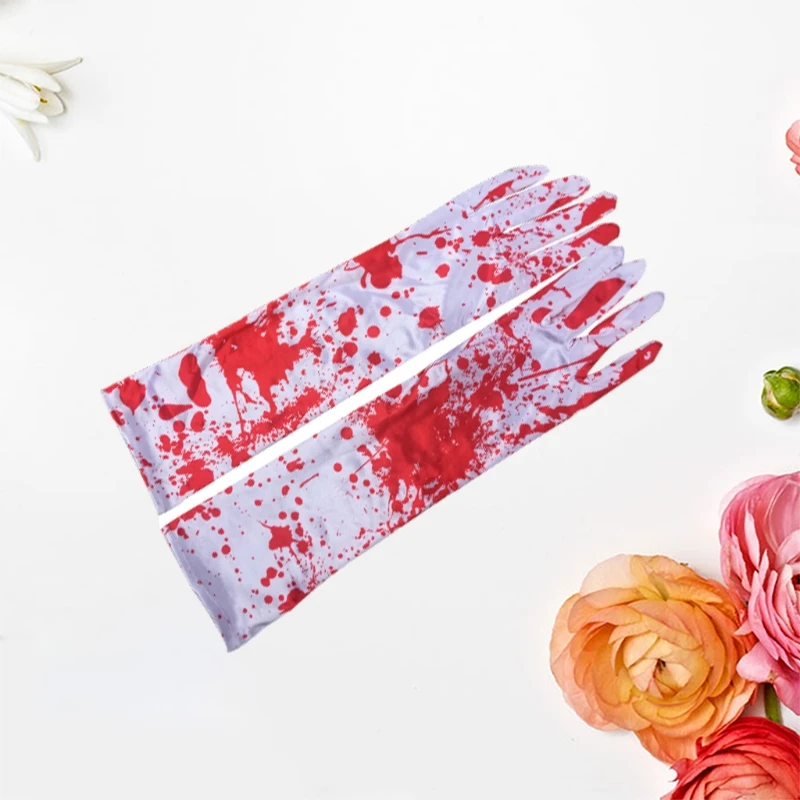 Guantes sangrientos largos para Halloween, disfraz de enfermera, Zombie, nuevo, envío directo