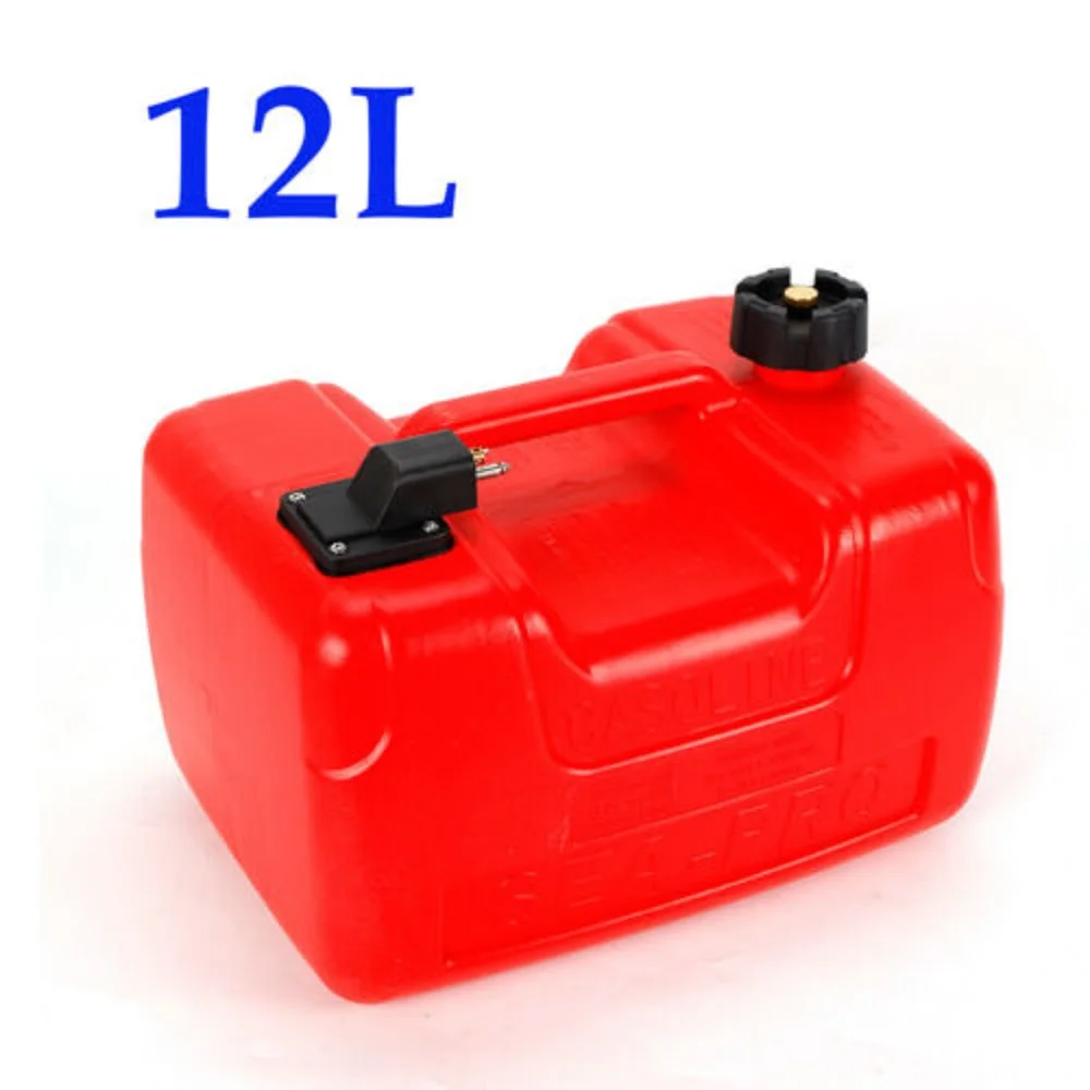 5L/12L/24L Portable Boat Fuel Tank Marine Yacht Engine Gasoline Tank Outboard Motor Oil Box Fuel Storage Container Red