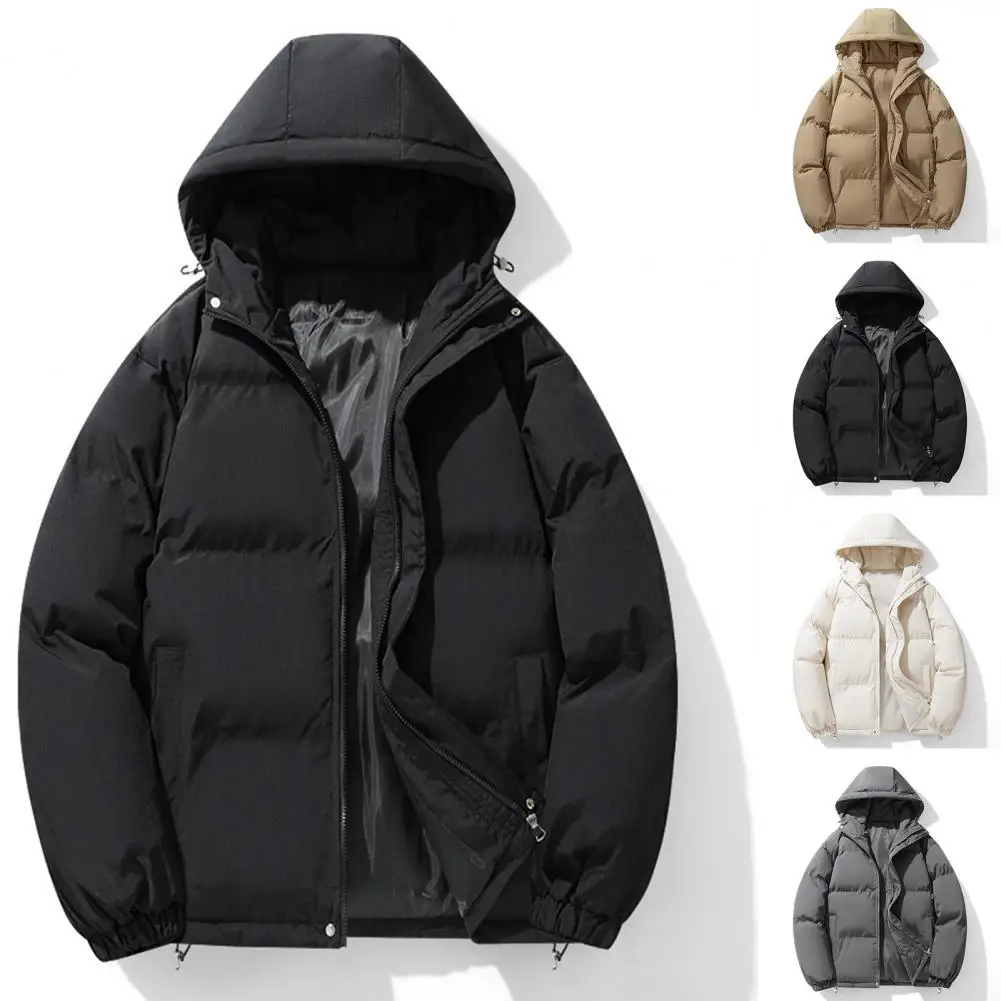 Autumn Winter New Men's Hooded Parkas Warm Couple Jacket Outdoor Casual Outwear Coats Men Cotton Puffer Padded Sports Jackets