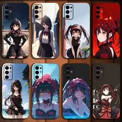 Date Live K-Kurumi T-Tokisaki Phone Case For Samsung S24,S21,S22,S23,S30,Ultra,S20,Plus,Fe,Lite,Note,10,9,5G Black Soft Cover