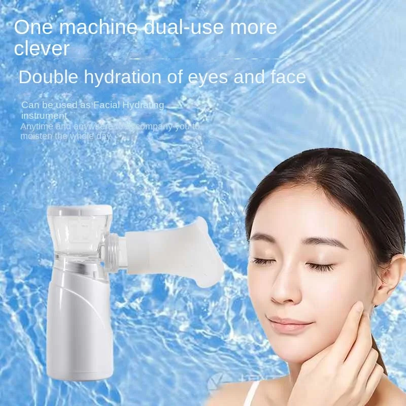 Dispositivo portátil usb para cuidados com os olhos, pulverizador silencioso recarregável para olhos secos e itens essenciais para viagens de beleza, hidratante atomizador