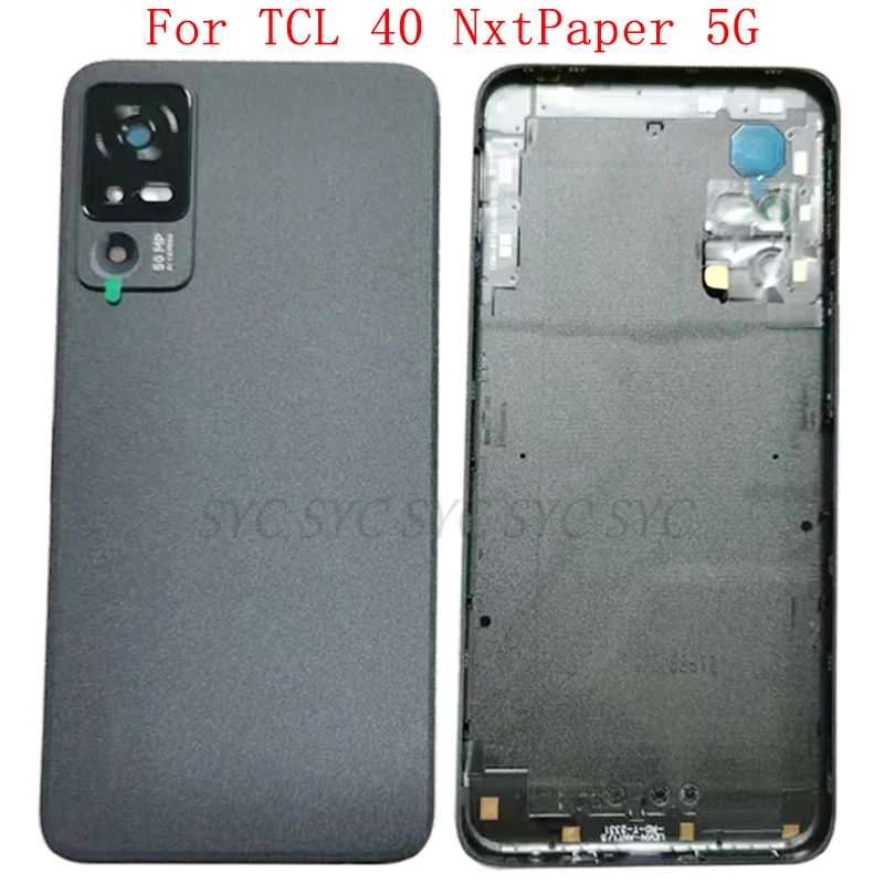

Back Cover Rear Door Case Housing For TCL 40 NxtPaper 5G T771K Battery Cover with Camera Lens Repair Parts