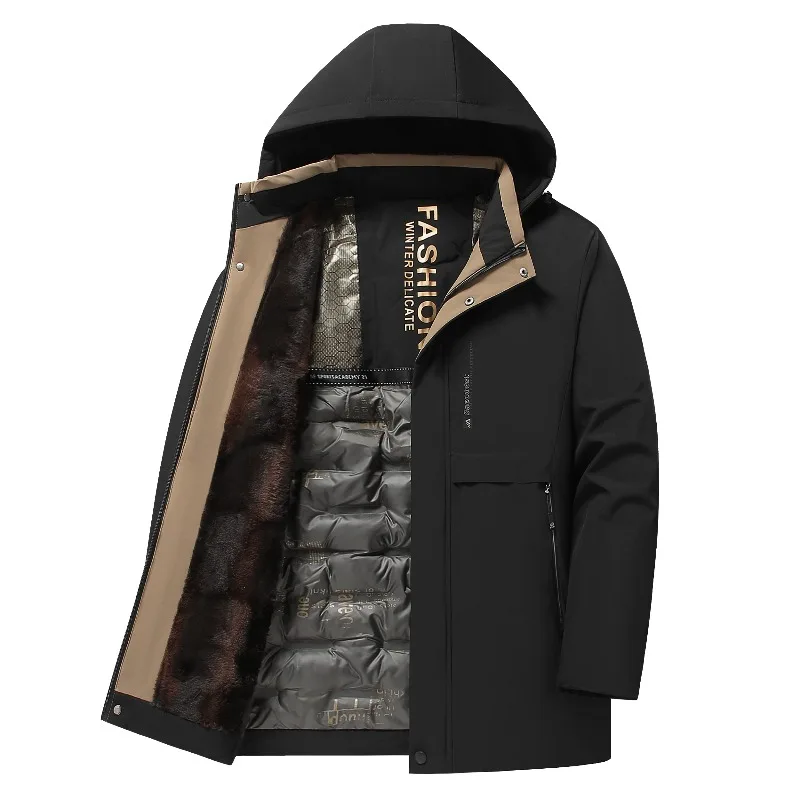 

Men Outdoor Sports Fitness Windproof Warm Parker Cotton Jacket Winter Outdoor Fashion Trend Versatile High-quality Padded Jacket