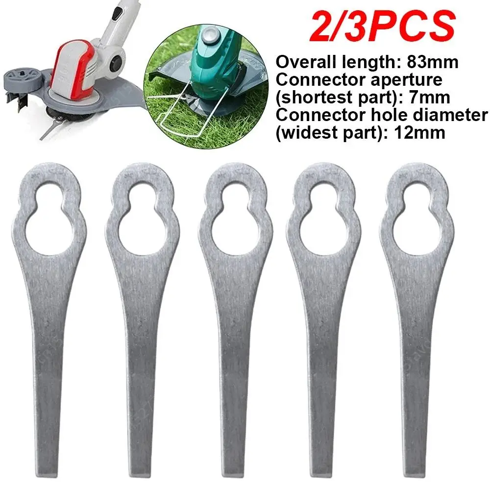 2/3Pcs Lawnmower Blades Durable Blades Spare Parts Practical Mowing Machine Blades Easy To Install Garden Power Tool Accessories