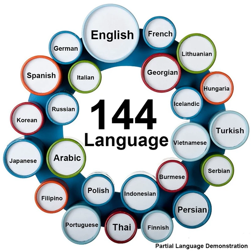 Fones de ouvido de tradução inteligente Bluetooth M10 suporta mais de 100 idiomas de tradução instantânea para viagens, negócios e aprendizagem