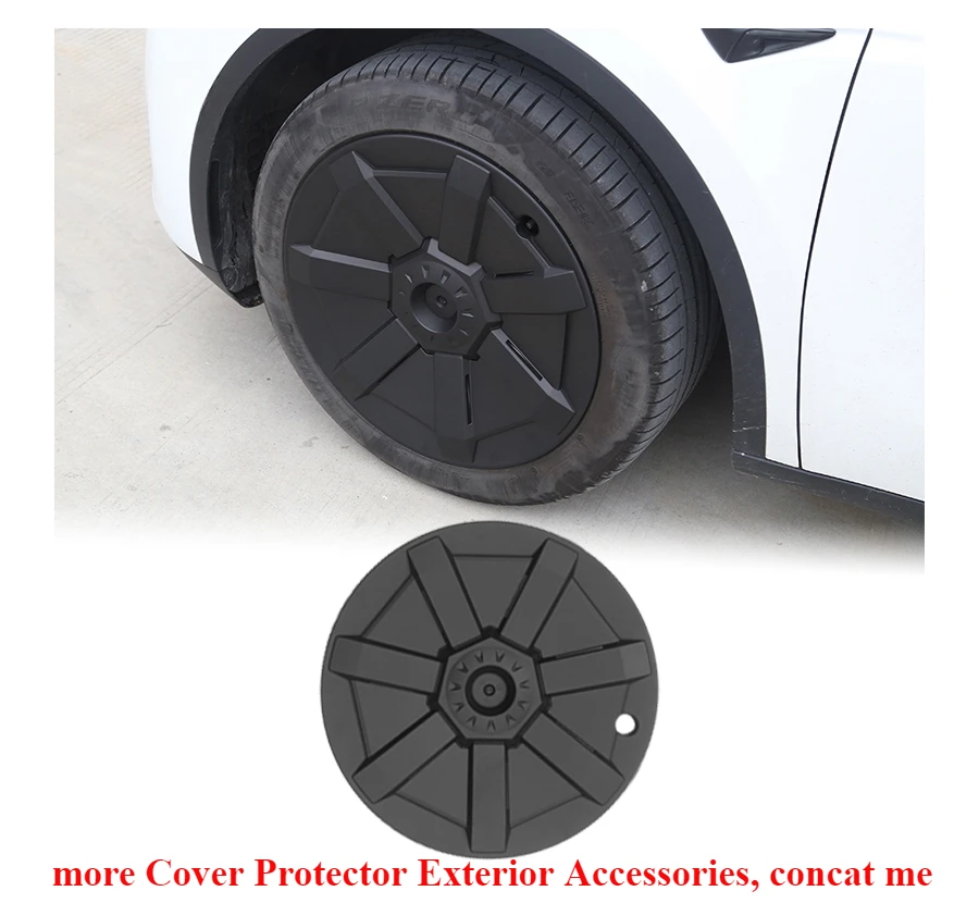 

For Tesla Model Y 19 Inch 4PCS Hub Cap Wheel Caps Cybertruck Wheel Cover Protector Exterior Accessories