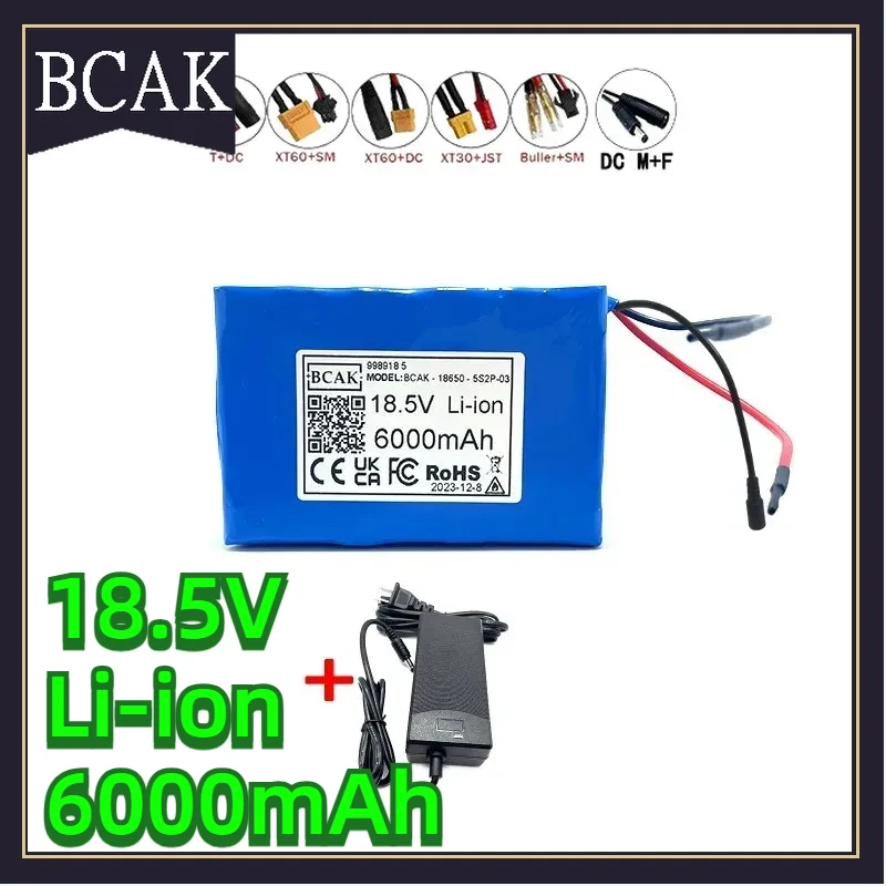 

BCAK Style 5S2P 18.5V 6000mAh Li-ion Battery Pack for Backup Battery Solar Lithium Battery Lighting Electric Screwdriver Hand D
