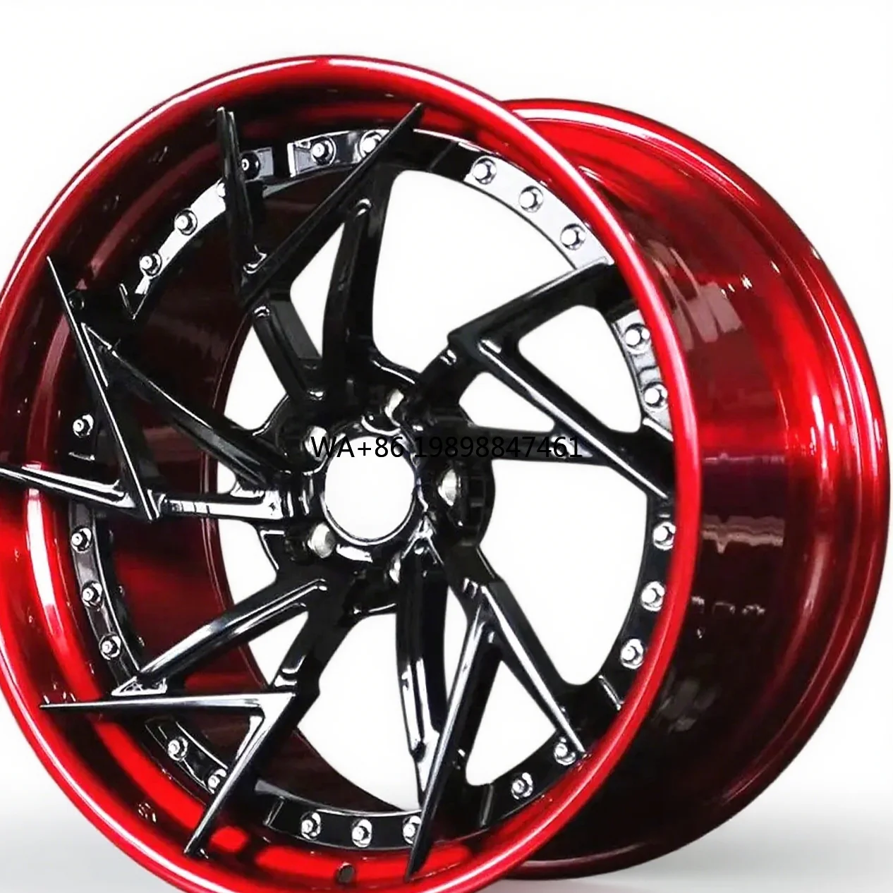 

Изготовленные на заказ 2-компонентные кованые черные и красные диски из сплава Te37 15-24 дюйма 5x127 5x114.3 5x112 Колеса гоночного автомобиля для W205 C300 A4 B8 F30 E90