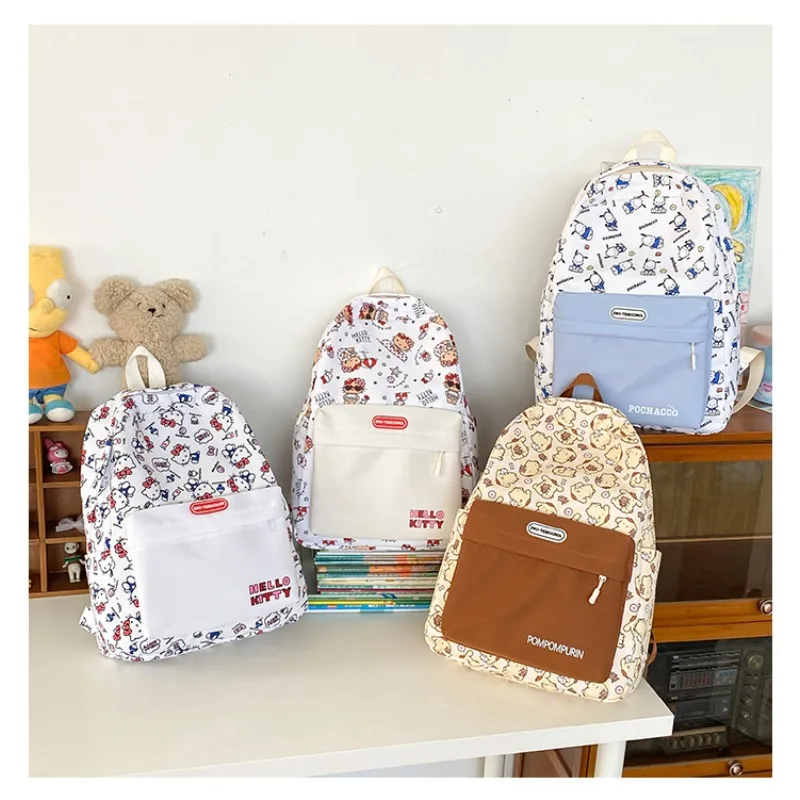 

Рюкзак Hello Kitty Sanrio, милая школьная сумка Pochacco, высококачественный повседневный рюкзак, лучший выбор для путешествий и туризма