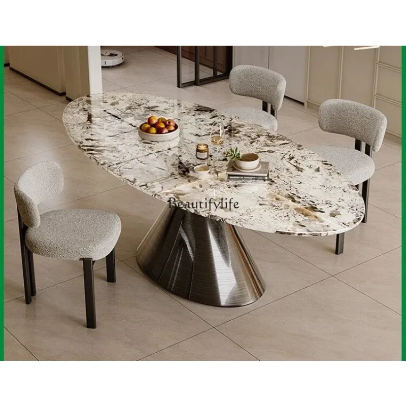 

ls 42Natural Luxury Stone Dining Table Premium Marble Dining Table