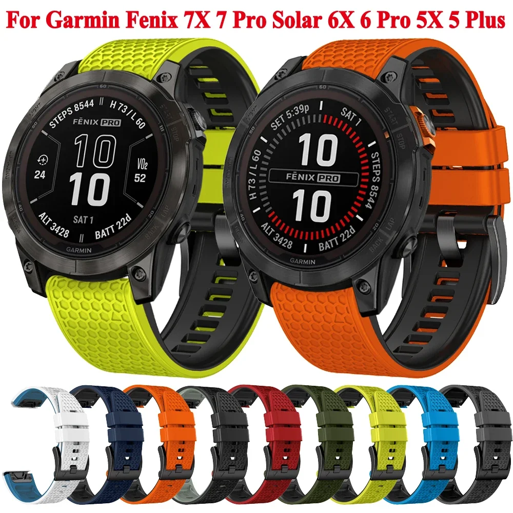 Quickfit Watch Strap For Garmin Fenix 7X 7 Pro Solar 6 6X Pro Sapphire 5X 5 Plus Wrist Band Bracelet 26mm 22mm For EPIX Enduro 2