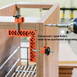 1pcs 90 Degree Clamp Positioning L-type Right Angle Ruler Squares Woodworking Splicing Tools for Cabinets Boxes Woodworking Tool