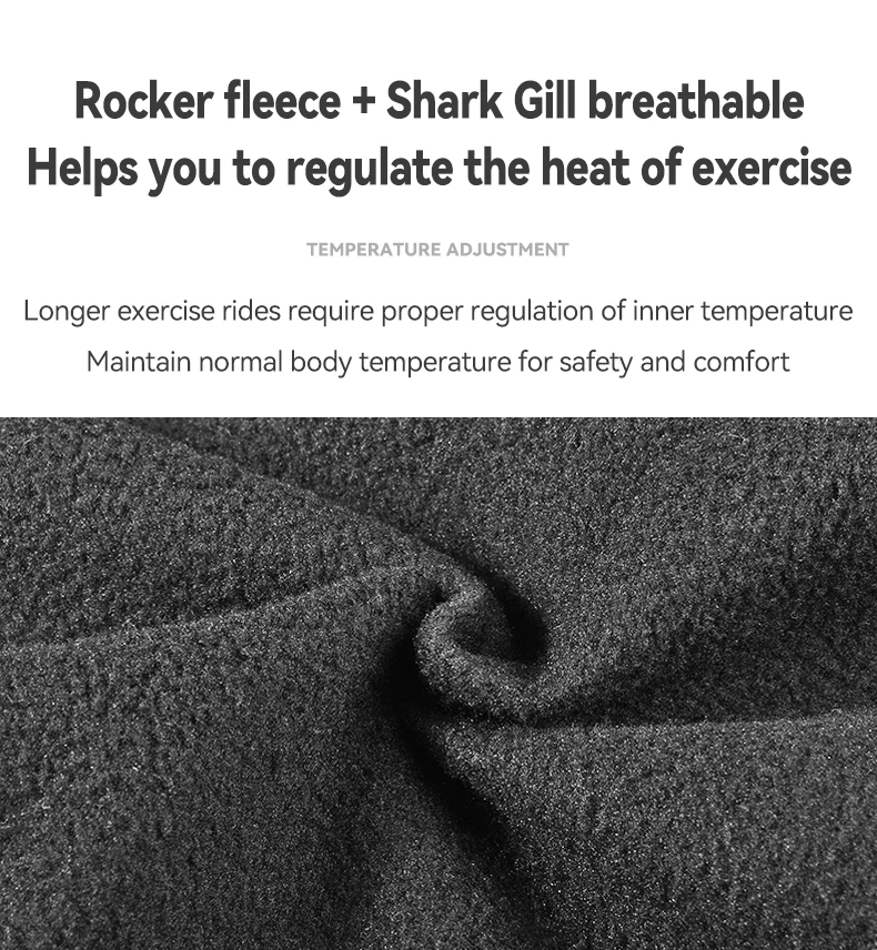 Rockbros Radsport bekleidung Set Winter wind dicht reflektierende Rad trikot Thermo Fleece Hose Regenschutz Set Männer Frauen Sportswear – Detail 8