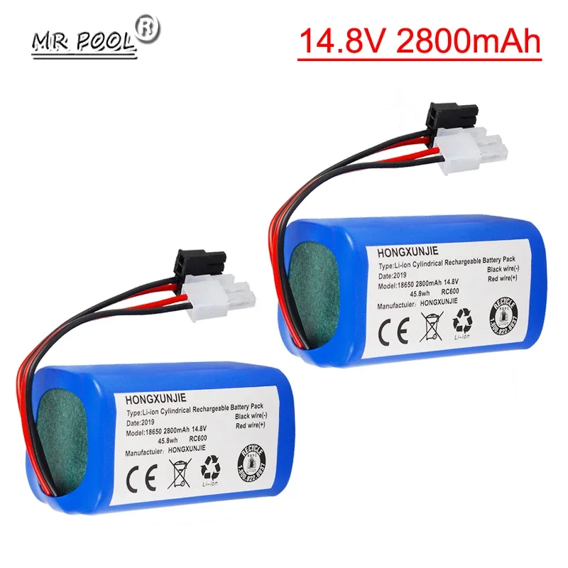 14.8V 2800mAh Li-ion Battery Pack For ILIFE A4s/A7/V7s Plus/V55 Pro/W400/A9s PX-B020 Robot Vacuum Cleaner Batteries CR130 Part