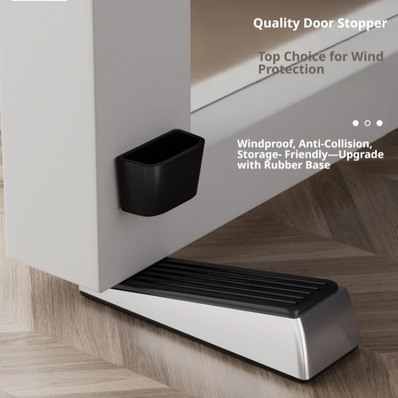 Non-Marking Adjustable Door Stopper Indoor High-Traffic Wind Resistant Punch-Free Wedge