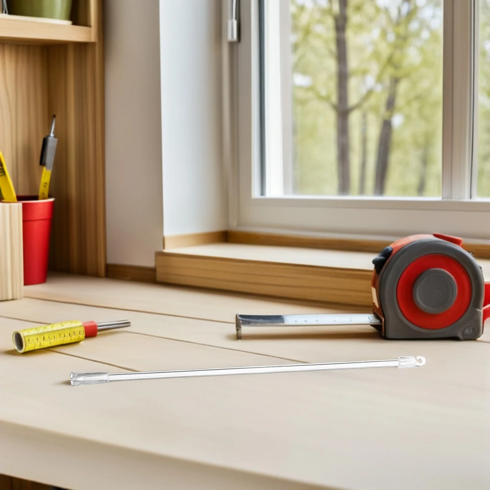 

10pcs Blind Wand Clear Replacement For Cordless Cellular Roller Blinds Vertical Shades Plastic Tilt Rod Pull Handle Stick Window