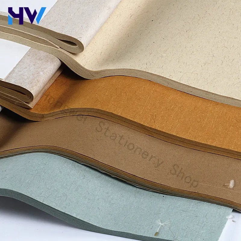

HVV Long Fiber Hemp Xuan Paper Semi Raw For Calligraphy Regular Script Running Seal Script Painting Competition Creation