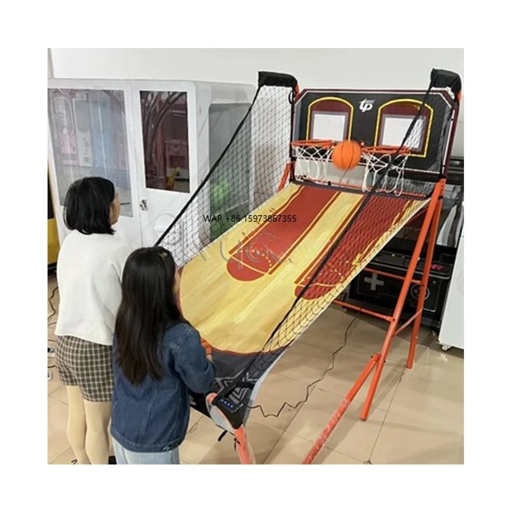 التجارية رخيصة جديدة التسلية الإلكترونية للأطفال بارك ممر اطلاق النار المدرب لعبة كرة السلة آلة للبيع #1