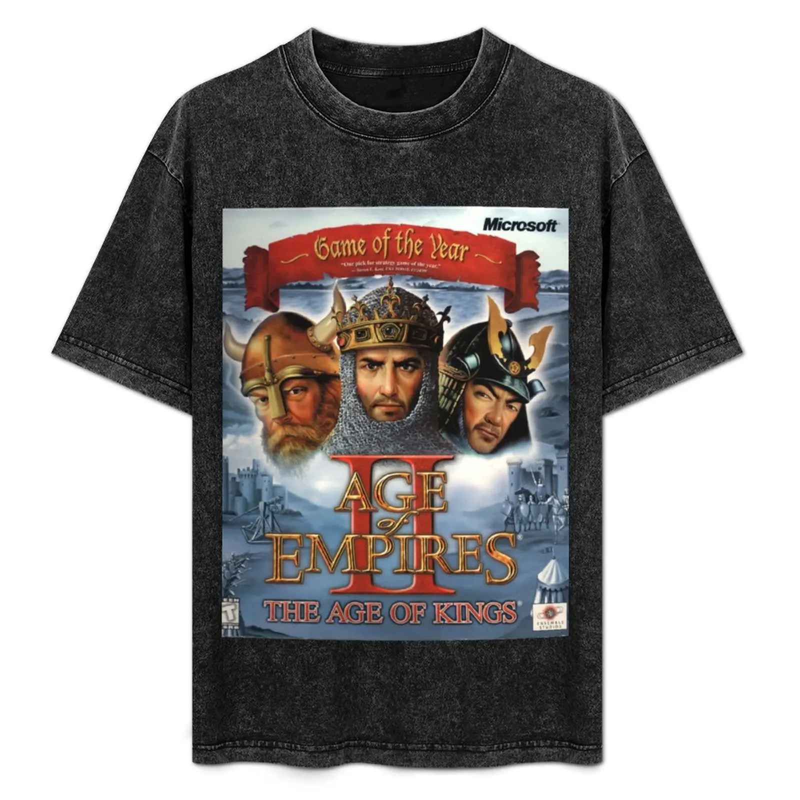 

Age of Empires II Box Art T-Shirt customizeds designer shirts mens champion t shirts