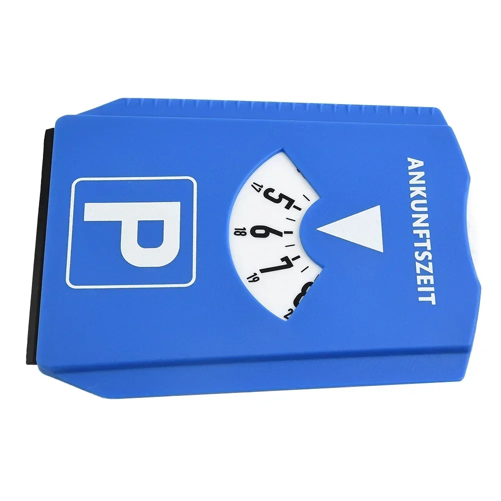 Picture 6: Car Parking Disc Timer  Clock Arrival Time Display Blue ABS Parking Portable Car Parking Time Sign Timer Clock