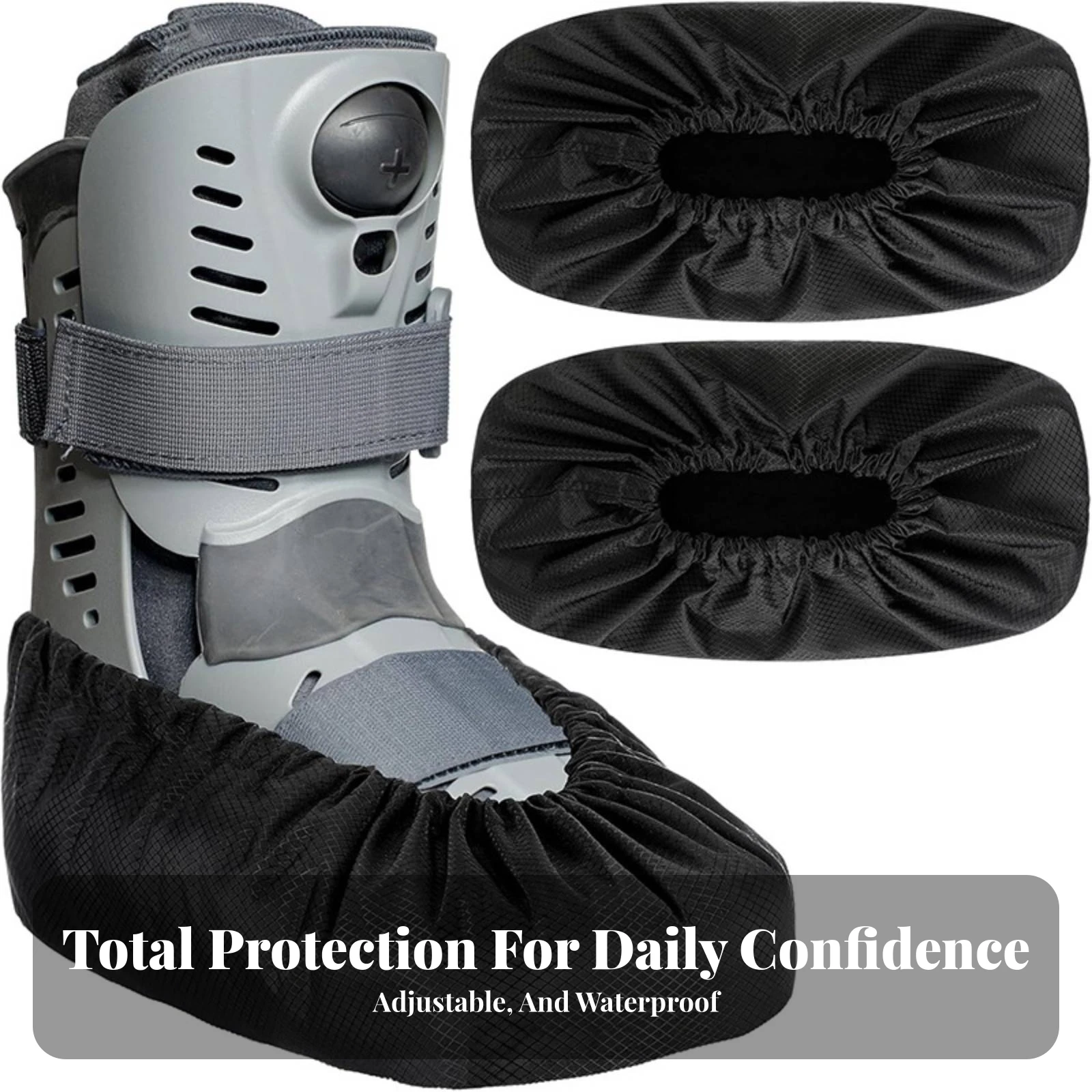 Walking Boot Cover Reusable Medical Boot Cover Footwear Accessory Elastic Lightweight for Patients, Outdoor, Rainy Days