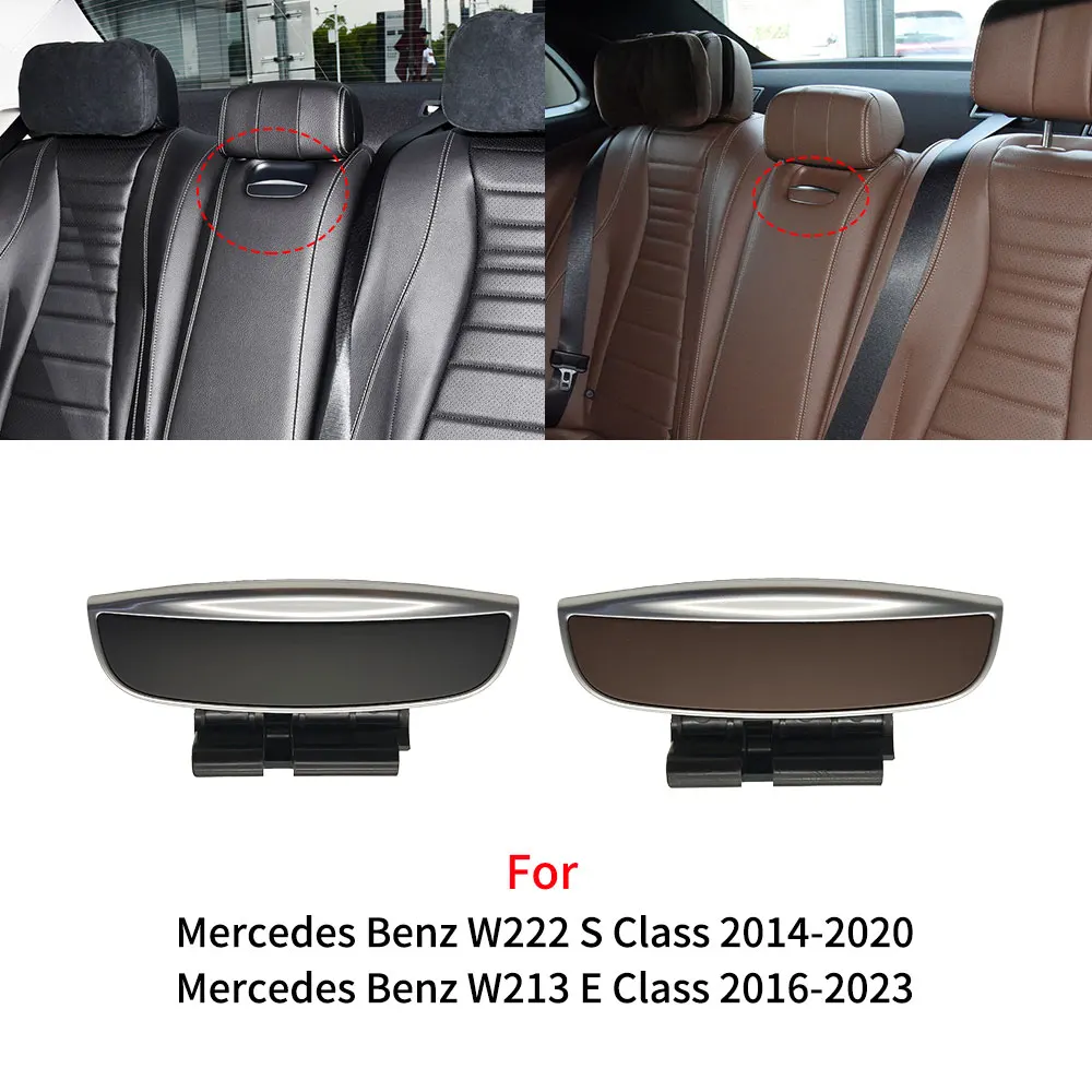 For Mercedes W213 W222 Car Rear Console Armrest Storage Box Switch Button Cover For Mercedes BENZ E S Class E200 E260 E300 S400