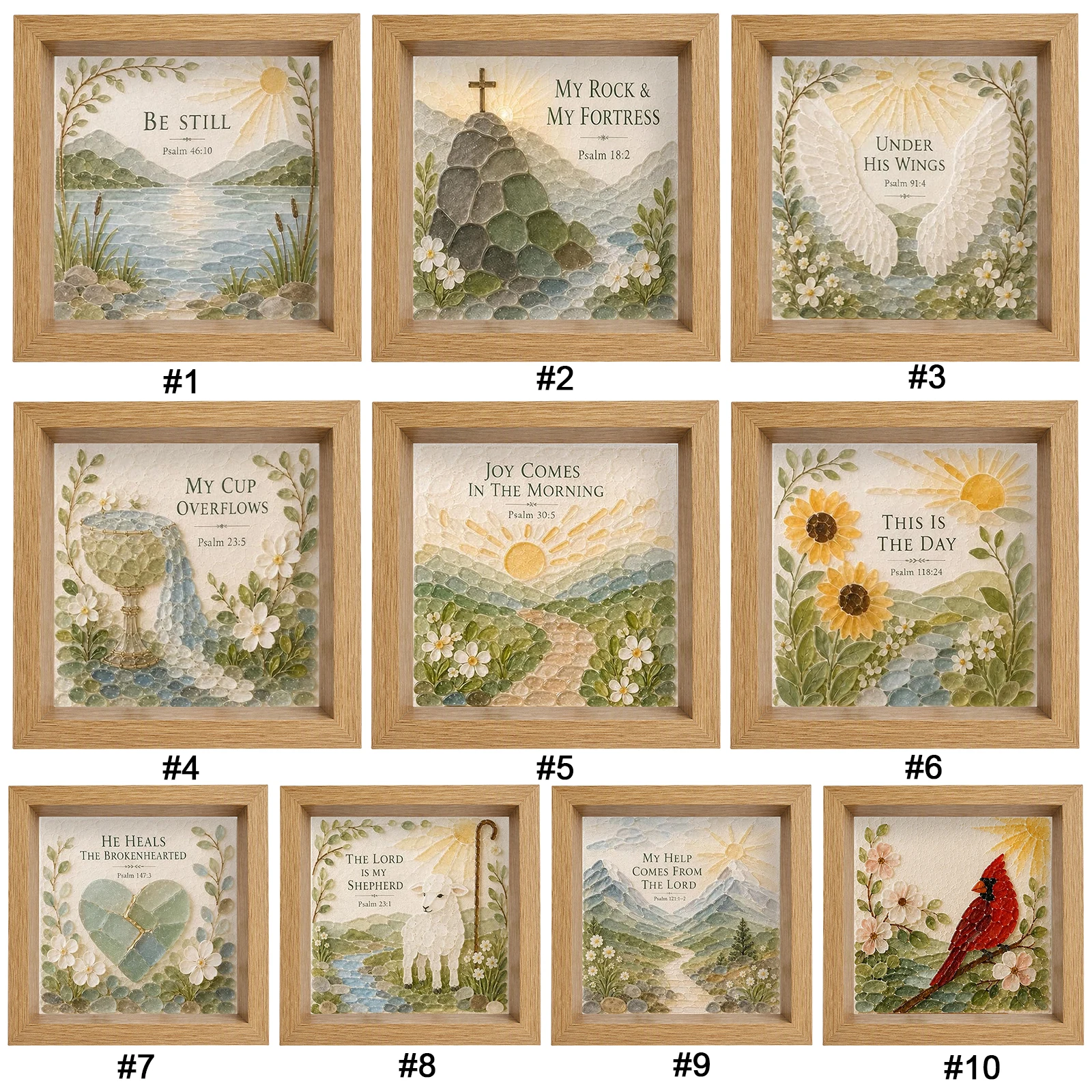 DIY Mosaic Art Kit with Frame Calming Craft Mosaic Making Craft Kit