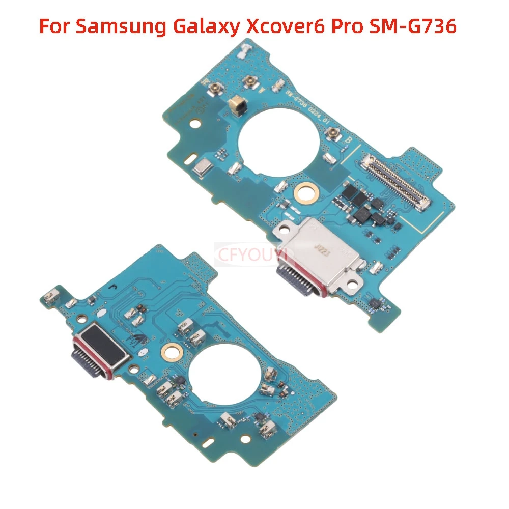 لسامسونج غالاكسي Xcover برو G715F / Xcover6 برو G736 شحن موصل USB شحن ميناء موصل مجلس الكابلات المرنة #1