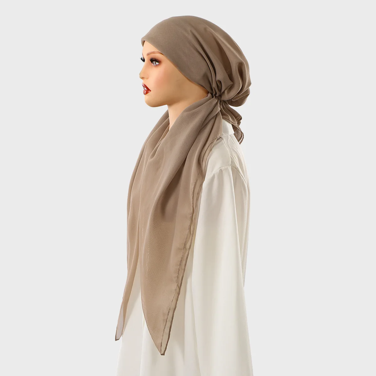 

New Muslim Women Long Tail Pre-Tied Hat Turban Scarf Headscarf Bonnet Hair Loss Chemo Cap Bandanas Headband Hijab Turbante Mujer