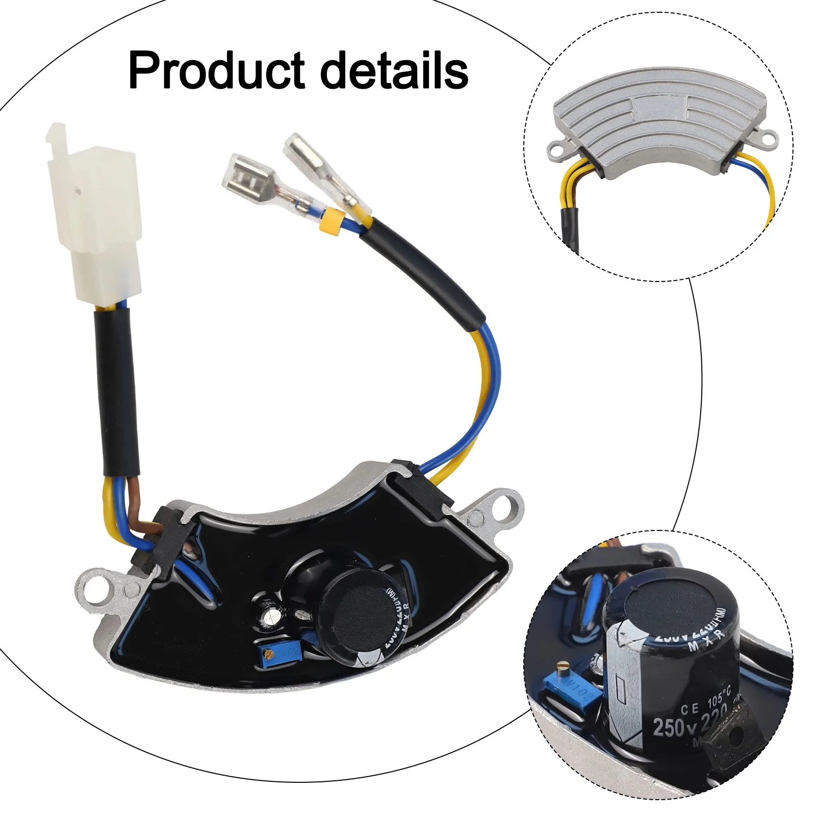 Rectifier-Integrated AVR for 2KW to 3KW 168F Generators Supporting Continuous Operation in Ambient Temperatures