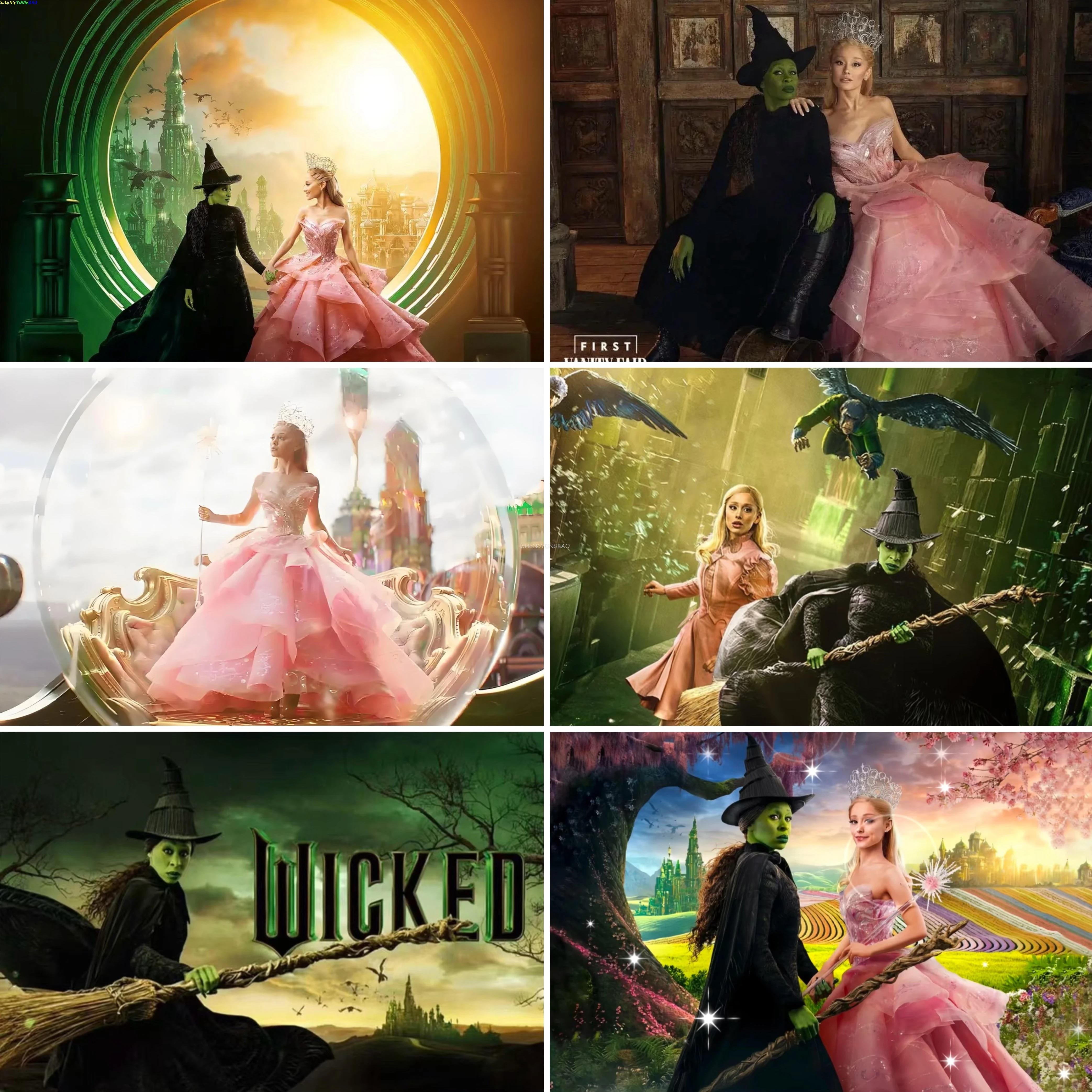 Wicked Birthday Photography Backdrops Magic Witch Children's Baby Bathing Party Photo Studio Background DS-01