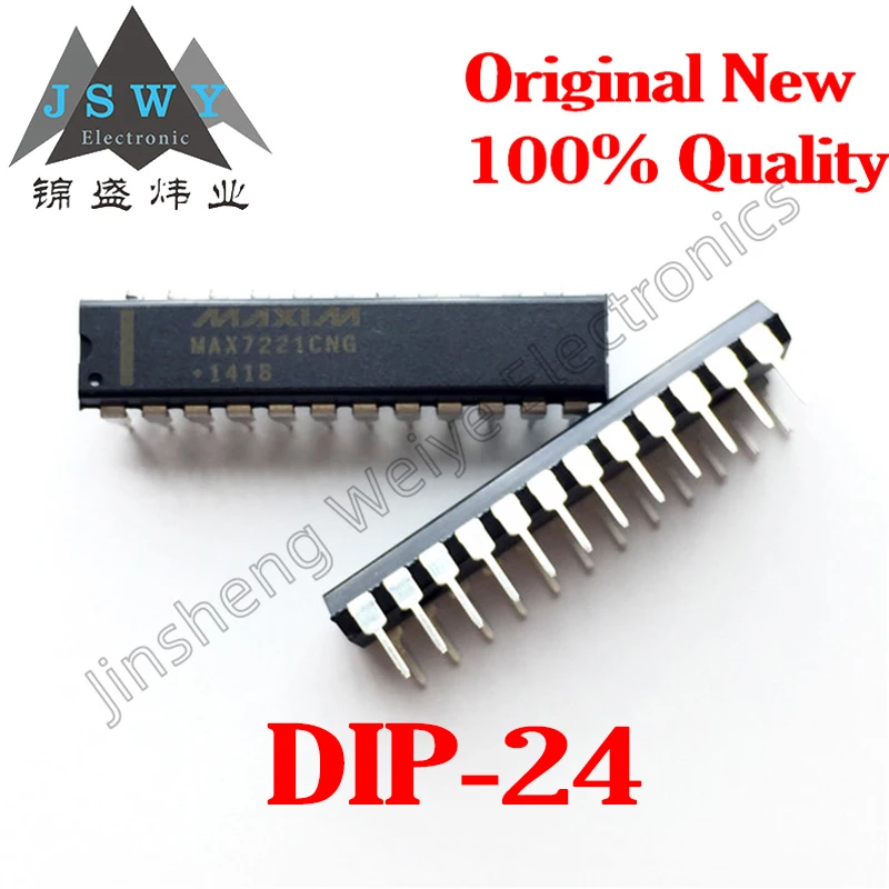 

(1/5pcs) MAX7221CNG MAX7221 7221CNG DIP-24 LED display driver chip Spot new 100% original electronic fast delivery