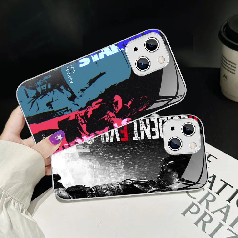 

R-RESIDENT GAME EVILS Phone Case For IPhone 14 13 12 Mini 11 Pro XS Max X XR 14 Plus Tempered Glass Cover