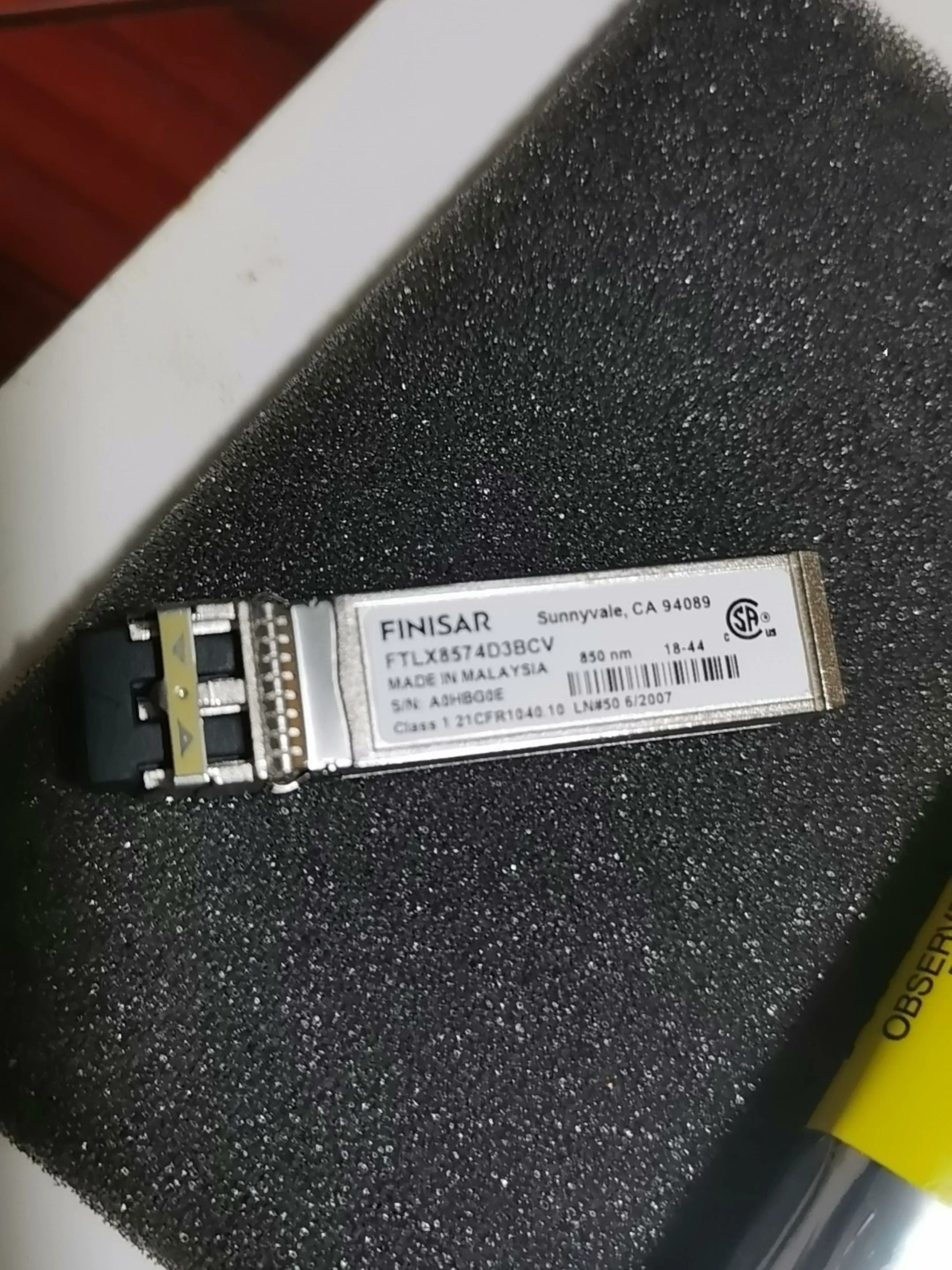 

Fiber Pport Transceiver 10GB 850NM SFP FTLX8574D3BCV Finisar SFP+ Fiber Module Sfp