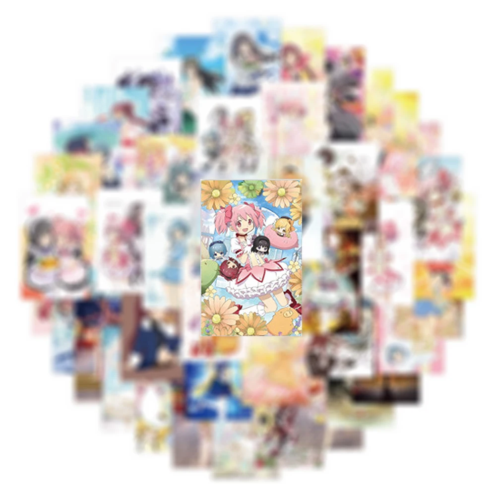 10/30/80pcs Cute Anime Puella Magi Madoka Magica Stickers Cartoon Kaname Madoka Akemi Homura Decals for Laptop Phone Scrapbook