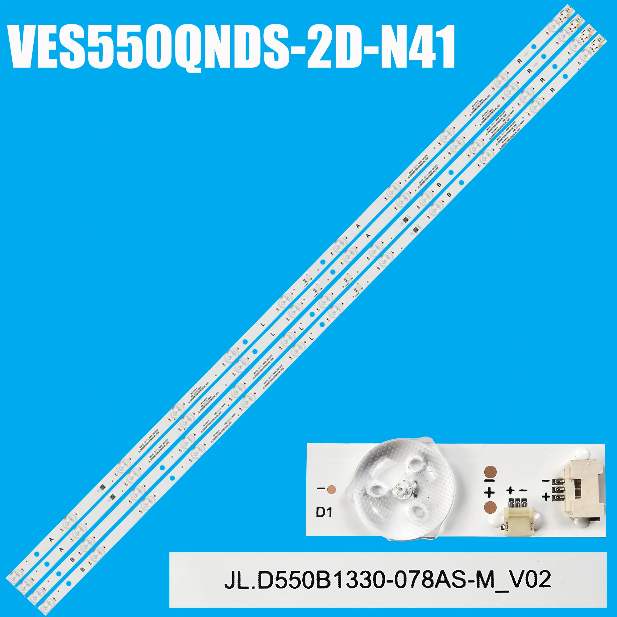 

LED Backlight strip for 55HT4060UD 55HT8060UD 55R855U 55U9500 VES550QNDL-2D-N41 JL.D550B1330-078AS-M_V02