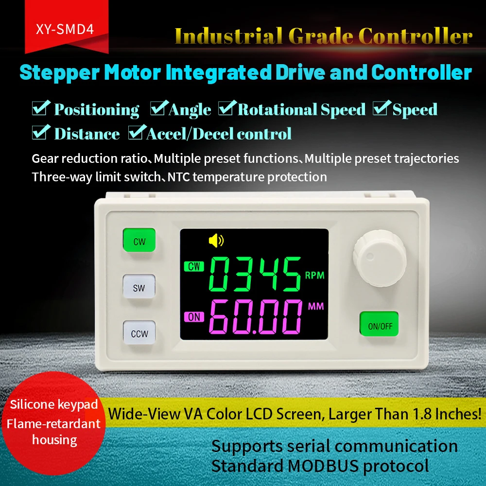 

Контроллер драйвера шагового двигателя XY-SD04 SD06 для двигателей 42 57, 86 мм с удержанием питания Промышленное управление протоколом MODBUS