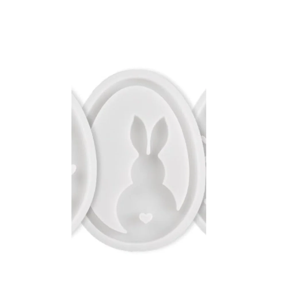 Creativity Silicone Easter Rabbit Lamp Mold Openwork DIY Easter Egg Plaster Mould Hollow Lamp Mold Easter Decoration
