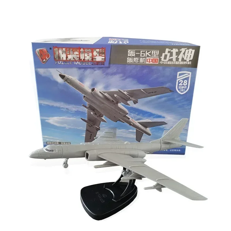 

4D Assembled Model 1/144 China H-6K Bomber American C130 Hercules Transport Aircraft Model Military Aircraft Toys Decoration