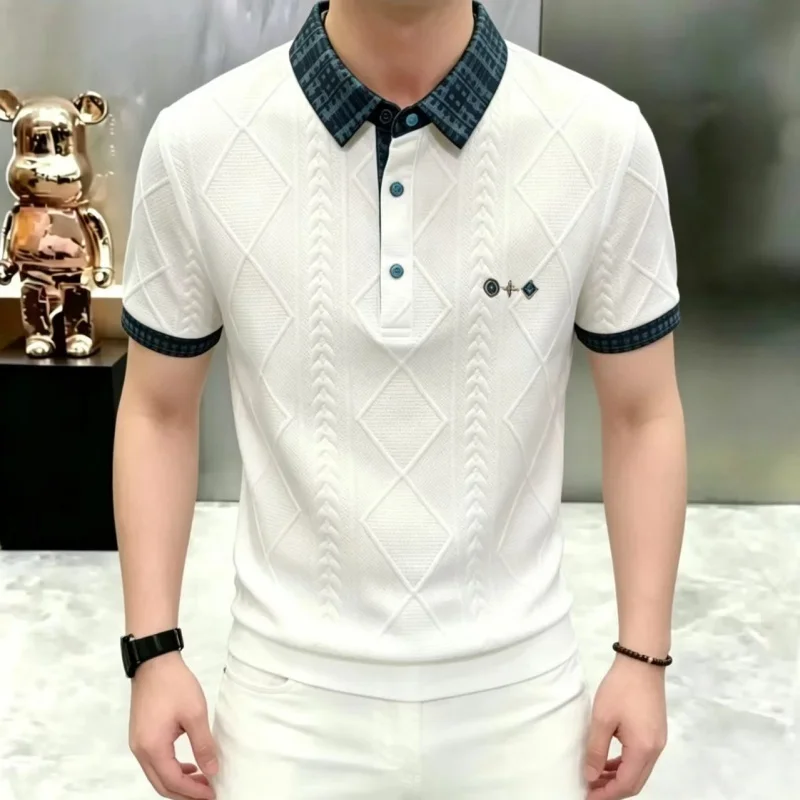 2026 Summer New Style Men's Luxury Fashion Casual Short-Sleeved T-Shirt POLO Shirt