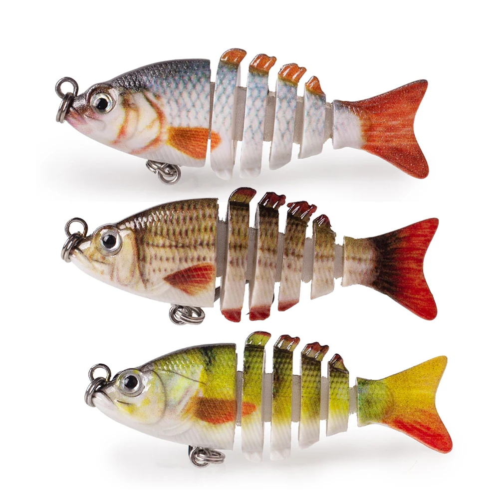 

Hanlin 8.5cm 11g Multi Jointed Fishing Lures Slow Sinking Lifelike Shad Baits Wobbler Hard Body Swimbait Trout Bass Tackle