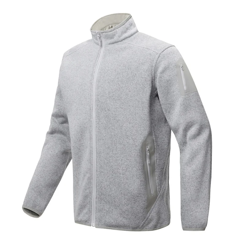 

WESTSHAN Высокое качество ЕС США размер воротник-стойка флисовая куртка мужская весна осень спортивный повседневный вязаный кардиган толстовка пальто